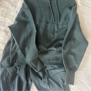 Dark Green Hoodie and sweatpants Set